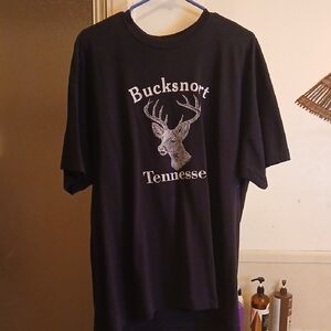 Bucksnort Tennessee Black T-Shirt.mans S,.L